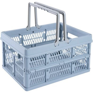 Keeeper Skladací košík Ella L Nordic Blue 23 l