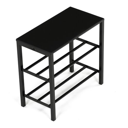 Raft pentru pantofi 83168-42 BK, metal, negru