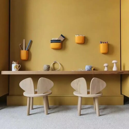 Detská súprava stolíka a stoličiek 2 ks Mickey Two Chair Set - Brown