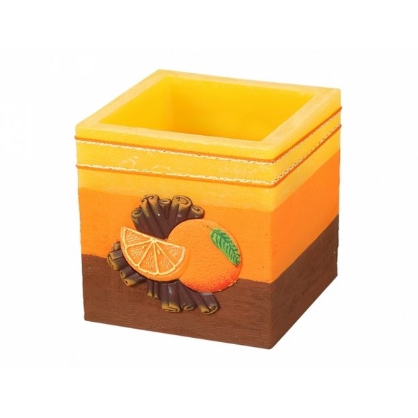 Dekoratívny lampion Škorica a pomaranč, hranol