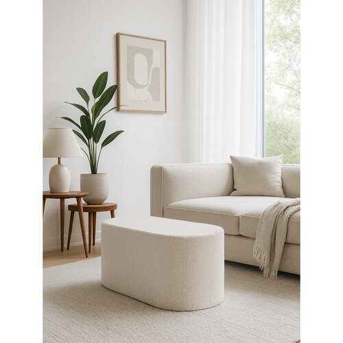 Taboret SOFT Capsule, biały