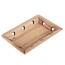 Holztablett Herz natur, 18 x 3,5 x 12 cm