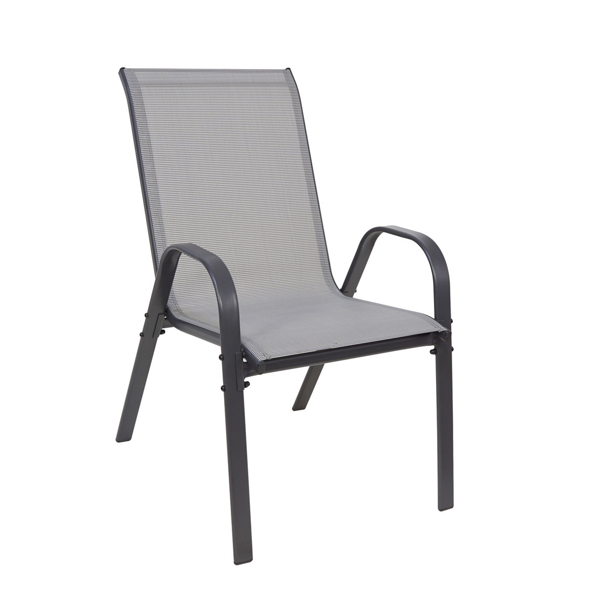Fotografie Set židlí Stela 55 x 70 x 92 cm, 2 ks, 2 ks, šedá