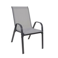 Set židlí Stela 55 x 70 x 92 cm, 2 ks, šedá
