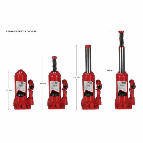 Sixtol Гідравлічний домкрат SX BOTTLE JACK, 8 т