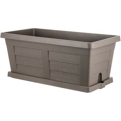 Jardinieră cu volum mare Bama Legno cappuccino, 80 x 40 x 35 cm