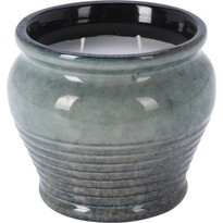 Abwehrende Kerze Citronela, 12,3 x 10,5  x 12,3 cm, Keramik Blau