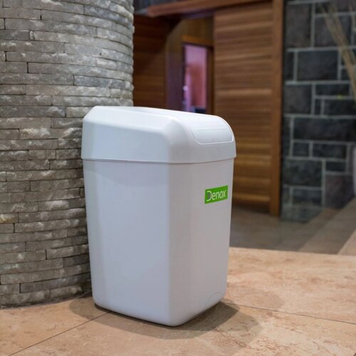 Denox Troya szemetes 15 l, fehér
