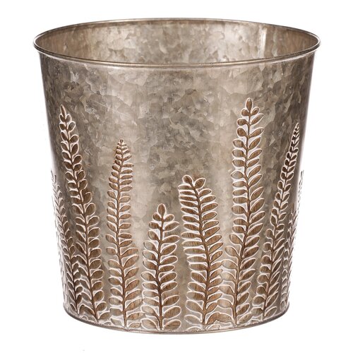 Metall-Blumenkasten Farn, 22,5 x 21 cm