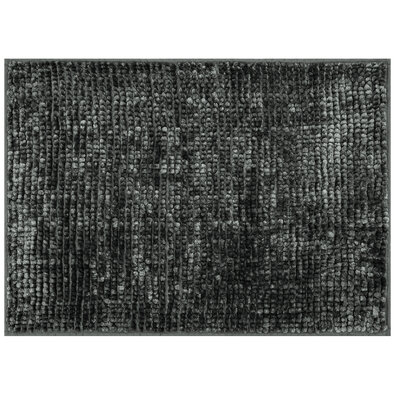 AmeliaHome Dywanik łazienkowy Bati czarny, 70 x 120 cm