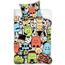 Dziecięca pościel bawełniana Disco Potwory, 140 x 200 cm, 70 x 80 cm