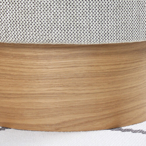 Taburet  Barren Puf Grey