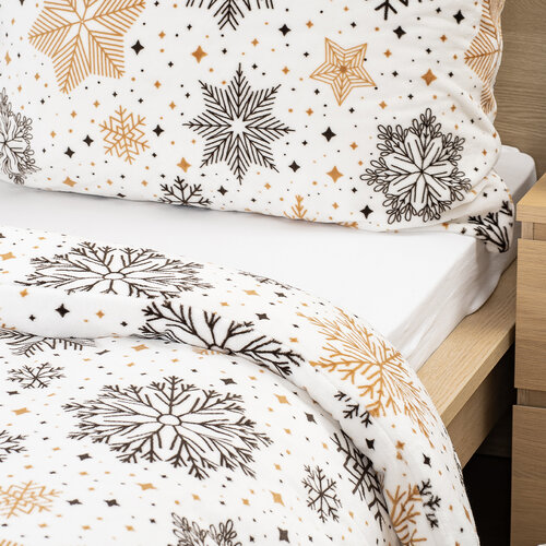 Lenjerie de pat din microflanel 4Home Golden Frost, 160 x 200 cm, 70 x 80 cm