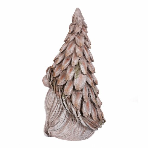 Decorațiune de grădină cap de pitic, gri, 24 x 21x 43 cm