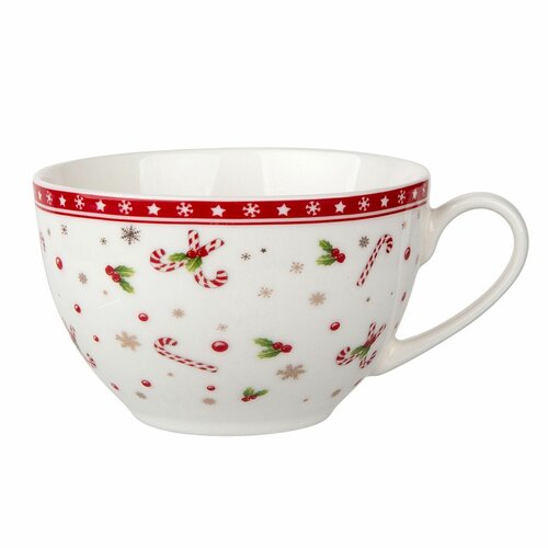 Altom Christmas tree porcelán csésze csészealjjal, 200 ml