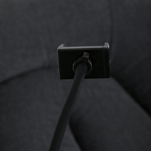 Elektrické polohovateľné kreslo s integrovanýmovládaním, sivé