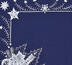 Vianočný obrus s potlačou, modrá, 85 x 85 cm