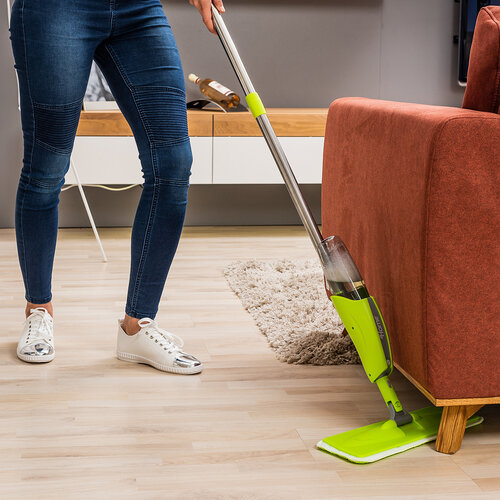 4Home Vorteilhaftes Reinigungsset mit Mopp und Fensterwischer