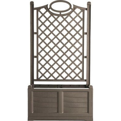 Jardinieră cu volum mare și suport ornamental Bama Separe capuccino, 80 x 150 x 42,5 cm