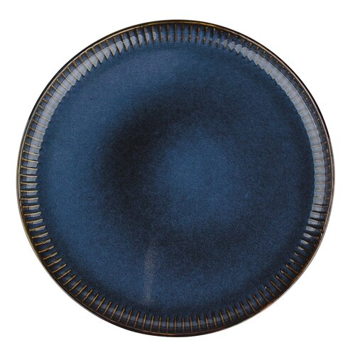 Altom Порцелянова неглибока тарілка Реактивні смужки синій, 26 см