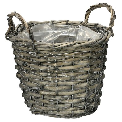 Pleteni ovitek za cvetlični lonec Green garden, 20x 18 cm