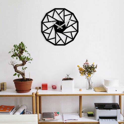 Настінний годинник Triangle S007 Black, 48 × 48 см