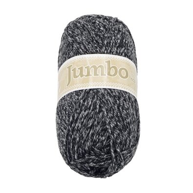 Garn JUMBO schwarz meliert, 100 g / 147 m