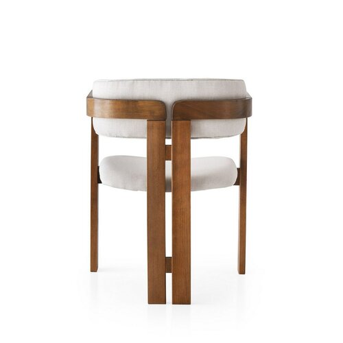 Jídelní židle CO Cream and Walnut