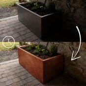 Line Kerti virágláda 60 x 120 x 50 cm, corten CORGARDEN 1007
