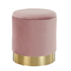 Taburet Aniza s úložným prostorem růžová , 38 x 42cm