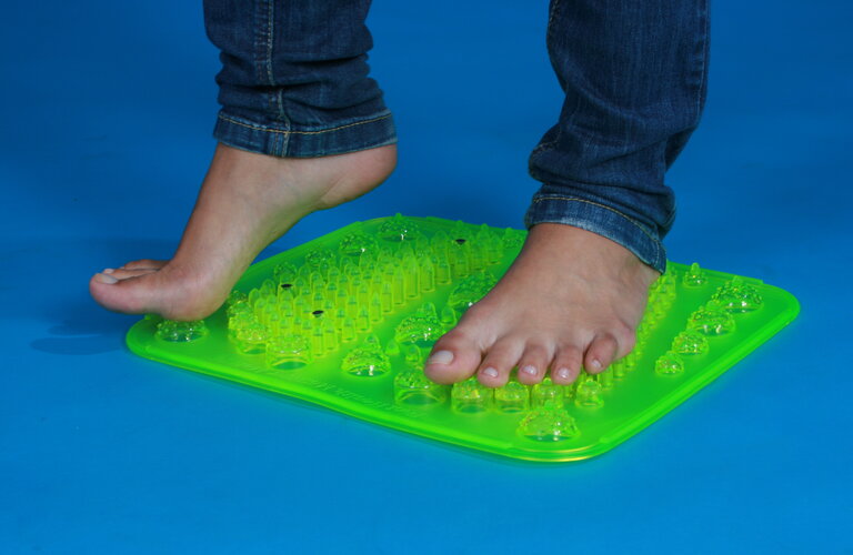 Akupresurna masažna podloga z magneti, zelena