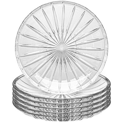 Altom Komplet plitvih steklenih krožnikov Venus 25cm, 6 kosov