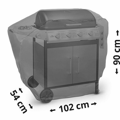 Capac pentru grătar cu gaz Cattara negru, 102 cm