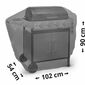 Capac pentru grătar cu gaz Cattara negru, 102 cm