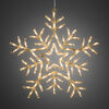 Vianočná vonkajšia dekorácia Snehová vločka 90 LED, teplá biela, 58 x 58 cm