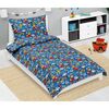 Bellatex Lenjerie de pat din bumbac pentru copii Junior Salvatori albastru, 140 x 200, 70 x 90 cm