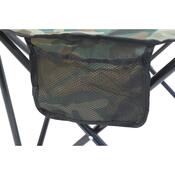 Cattara 13450 Kamping stol Bari, vojaški, 49 x 39x 84 cm