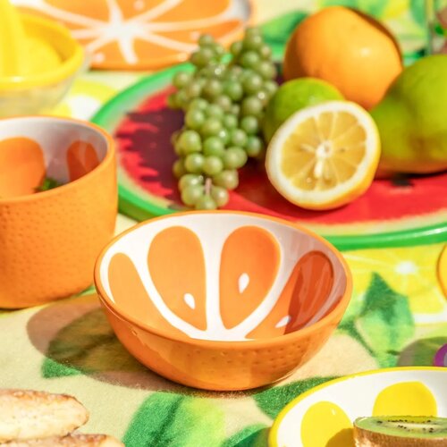 Altom Set keramičnih skodelic Tropicana pomaranča12,5 cm, 2 kos