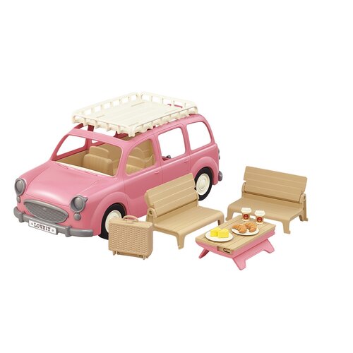 Sylvanian Familie 5535 Familienauto Rosa Van