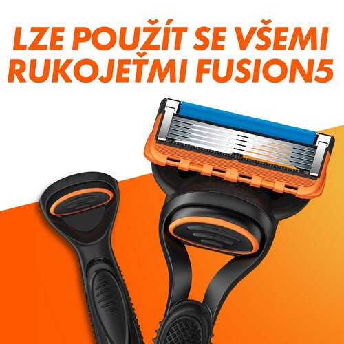 Gillette Náhradná hlavica 8 ks + holiaci gél Fusion5