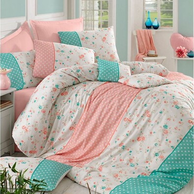 Homeville Bavlnené obliečky Emily dots, 220 x 200 cm, 2x 70 x 90 cm, 2x 50 x 70 cm