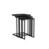 Masă pliabilă Black Mermer, 3 buc