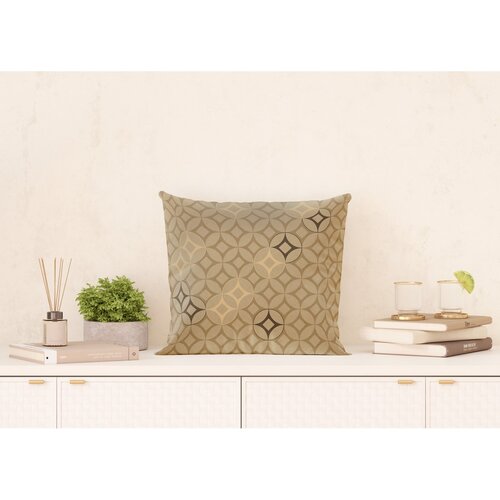 Polštářek Abstrakce hnědá, 45 x 45 cm