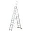Fieldmann FZZ 4311 háromrészes létra, 3 × 11 fok