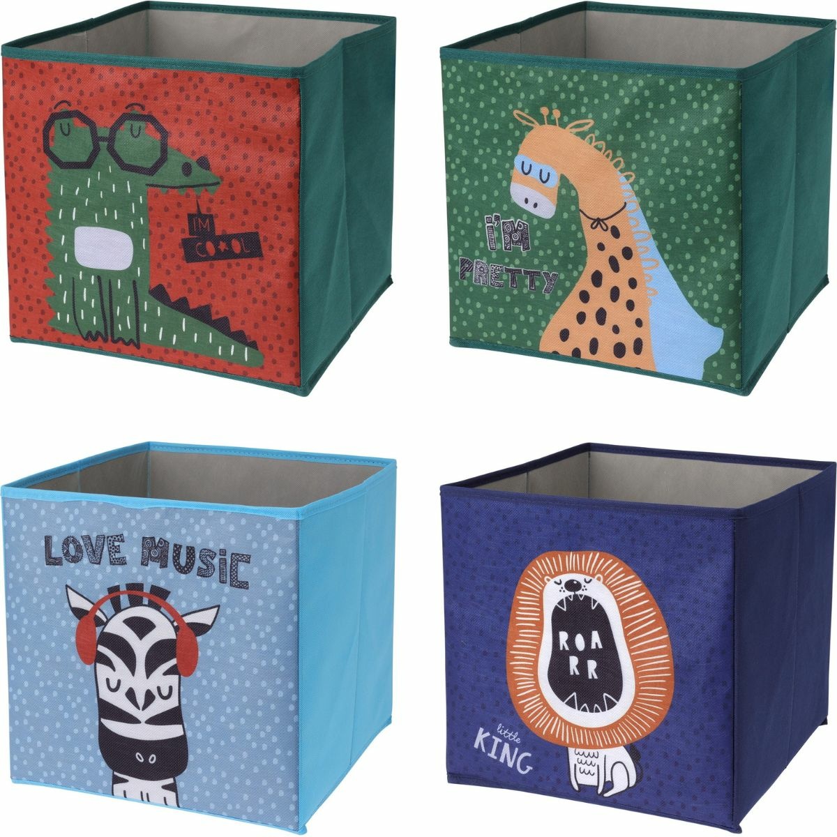 Hatu Dětský úložný box Jungle, krokodýl, 30 x 30 x 30 cm - thumb (1)