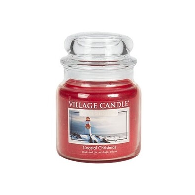 Village Candle Vonná sviečka v skle Vianoce v prístave - Coastal Christmas, 397 g