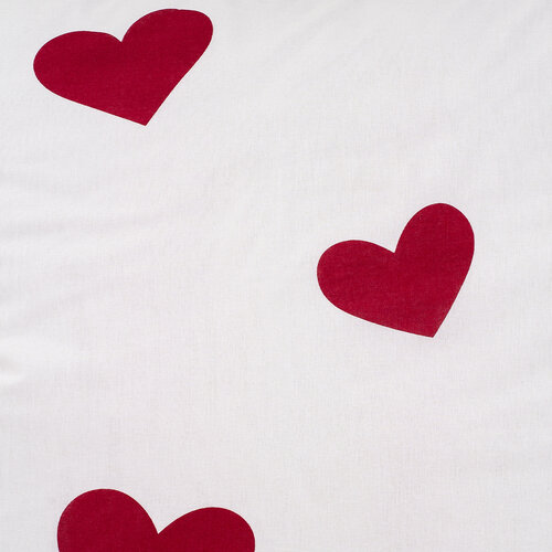 4Home Red Hearts pamut ágyneműhuzat, 140 x 220 cm, 70 x 90 cm