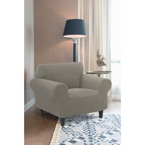 Натяжний чохол для крісла Denia світло-сірий, 70 - 110 см