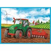 Trefl Puzzle Pracovní stroje, 4v1 12, 15, 20, 24 dílků