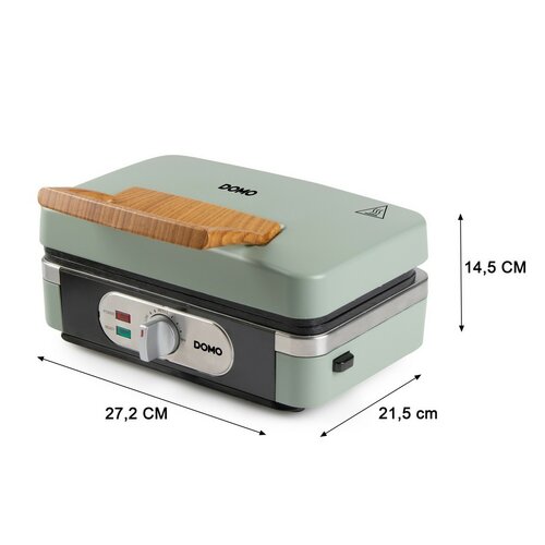 DOMO DO9276C sendvičovač 3 v 1, matná zelená